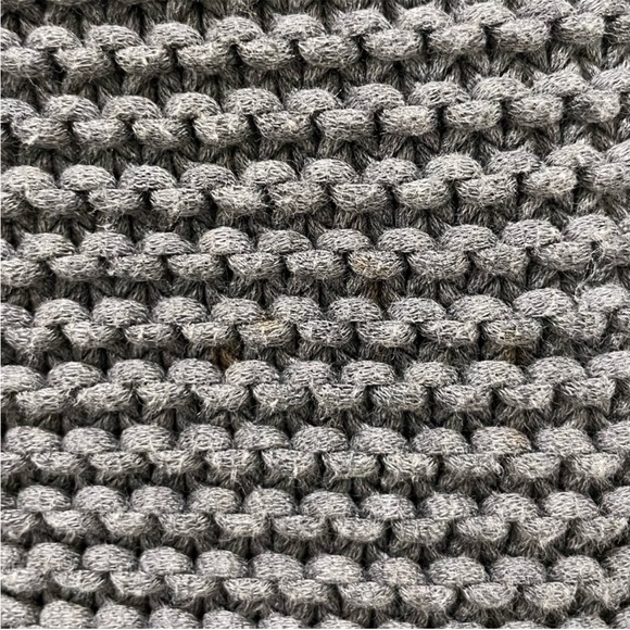 ZARA KNIT Slate Grey Chunky Knit Turtleneck Sweater Size Small Relaxed Fit - Picture 14 of 14